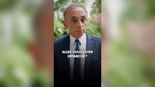 Eric Zemmour  Allezvous voter dimanche [upl. by Durwood]