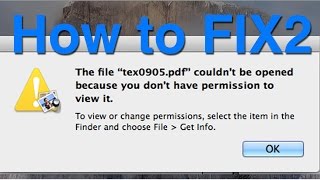 Couldnt be Opened because you dont have Permission to View FIX 2 [upl. by Vanni]