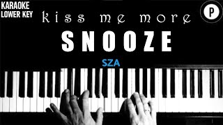 🎙️ SZA Karaoke SONGS 🎙️ SNOOZE  KISS ME MORE [upl. by Antebi]