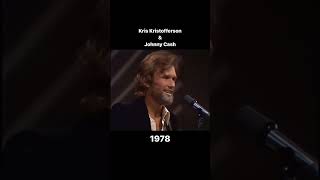 Kris Kristofferson amp Johnny Cash 1978 📺 kriskristofferson johnnycash rockandroll rip country [upl. by Yblocaj]