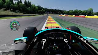 Mercedes W12 F1 2021 Belgium Spa Lap Onboard [upl. by Mufinella]