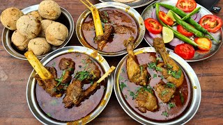 Rs 120 Shivraj Meat wale ka Sarso Mutton aur Baati Tari ChickenCheapest Baajre Ki Roti [upl. by Farley]