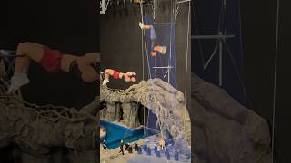 Triple somersaultfull twist gym acracross ttrampoline circus flyingtrapeze flip [upl. by Ecnaiva]