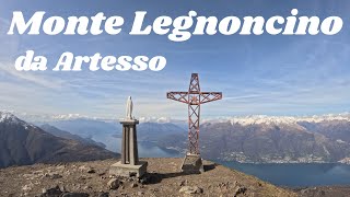 Monte Legnoncino da ArtessoLeccoTrekking LombardiaItaly [upl. by Nirad]