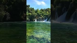 Krka National Park it’s known for a series of 7 waterfalls krka croatia krkanationalpark shorts [upl. by Analrahc624]