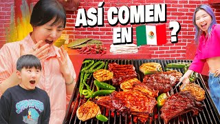 COREANA REACCIONA A SU PRIMERA CARNE ASADA NO LO PODÍA CREER l Chingu Amiga [upl. by Olag]