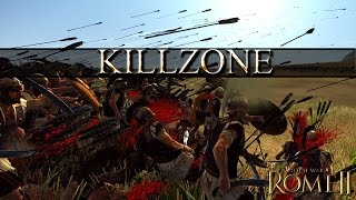 Total War Rome 2 Mechanics  Optimal Skirmishing Range  150 Range Archers [upl. by Marielle822]