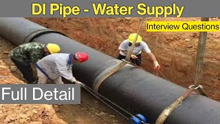 Ductile iron pipe details by IS Code  Water Supply Project [upl. by Htor]