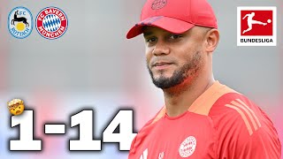 14 FC Bayern Goals at Kompany Debut  FC RottachEgern vs FC Bayern 114  Highlights [upl. by Yadroc726]