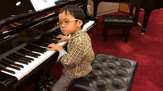 Fantasie Impromptu in Csharp Minor Op66 of Chopin 蕭邦 幻想即興曲 by Jonah Ho age 5 [upl. by Hiett]