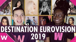 Destination Eurovision 2019 France  Reaction to all 18 songs [upl. by Nye]