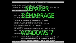 TUTO Comment réparer le démarrage de Windows 7 [upl. by Nevets]