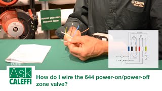 How do I wire the 644 poweronpoweroff zone valve [upl. by Anawit]