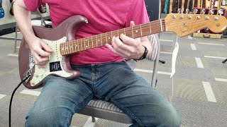 Playing a Fender Vintera 60s Stratocaster Modified guitar Burgundy Mist Metallic [upl. by Aramas316]