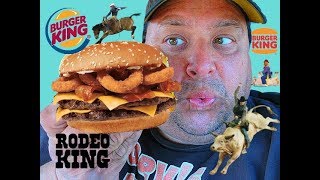 BURGER KING® Rodeo King Burger ReviewYeeHaw [upl. by Eamaj]