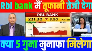 rbl bank share latest news  rbl bank share intraday  rbl bank stock news  rbl bank share targets [upl. by Siwel]