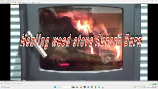 薪ストーブ オーロラバーン燃焼 Wood stove Aurora Burn combustion [upl. by Arytal]