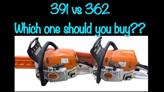 Stihl ms 391 vs ms 362 chainsaw which is the best chainsaw [upl. by Tips]