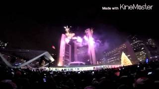 GoPro 720p Canada Toronto New Years Eve Fireworks 2015 [upl. by Nosniv]