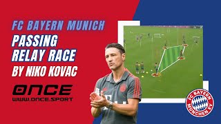 FC Bayern Munich  passing relay race by Niko Kovac [upl. by Einad573]