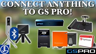 How to easily connect any of these launch monitors to GS Pro The NEW MLM2PRO Bluetooth connector [upl. by Alver]