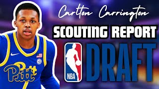 Carlton Carrington Scouting Report  Pittsburgh Guard 2024 NBA Draft Breakdown [upl. by Edette]