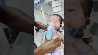 Physiotherapy nebulizesion newbornbaby babycare nicu [upl. by Brenan]