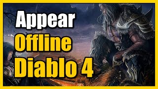 How to Appear Offline in Diablo 4 on the PS4 PS5 Xbox amp PC [upl. by Cavil131]