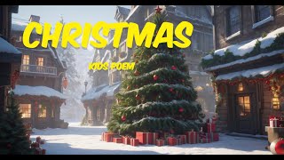 Christmas Song  Kids Poem  Smart Kid Tv Nursery Rhymes amp Poem  fypシ゚viral kidslearning poem [upl. by Ralip294]