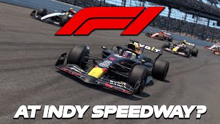 RACING F1 CARS AT INDY SPEEDWAY [upl. by Cara]