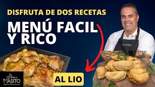 Menú de COMIDA Y CENA MUY FACIL Y RICO [upl. by Lotus]