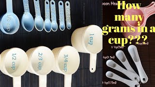 How many Grams in a Cup  Baking Basics  Grams to Cup Conversion  Cup  Tbsp Baking Tips [upl. by Celinka758]