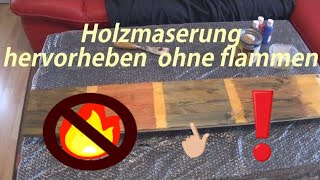 IKEA Hack Holzmaserung hervorheben herausarbeiten ohne Holz flammen DIY [upl. by Channa]