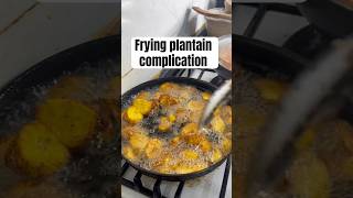 Frying plantain is complicated friedplantain naijafoods [upl. by Ezri469]