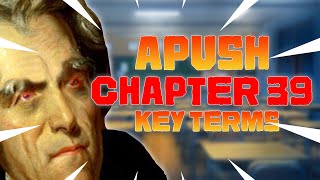 APUSH Chapter 39 Key Terms  Notes American Pageant [upl. by Naicul844]