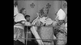 Eugenio Pacelli elected as new Pope of Peace Coronation ceremony of Pope Pius XII 1939 FULL HD [upl. by Toogood]