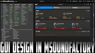 MSoundFactory GUI design pt 1 [upl. by Cybil]