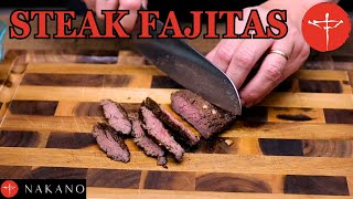 Air Fryer Steak Fajitas Pico de Gallo Guacamole  Nakano Mito Santoku Knife Review  ðŸ’¯Winner [upl. by Hedley]