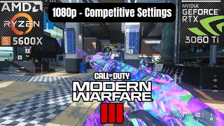 RTX 3060 Ti  RYZEN 5 5600X I Call of Duty Modern Warfare 3 1080p Competitive Settings [upl. by Amle275]