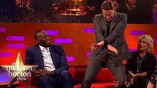 Channing Tatum Teaches Usain Bolt a New Dance Move  The Graham Norton Show [upl. by Encrata940]