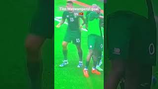 Tito Maswanganyi goal vs Uganda 🔥 bafanabafana betwaypremiership football sports goalsoccer [upl. by Sommers107]