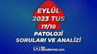 TUS PATOLOJİ 2023 EYLÜL SORULARI VE REFERANSLARI  DR EYYÜP ÜÇTEPE [upl. by Wulf212]