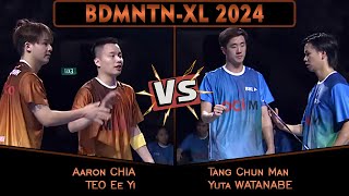 Aaron ChiaTeo Ee Yi vs Tang Chun ManYuta Watanabe  Badminton XL 2024 [upl. by Taber70]