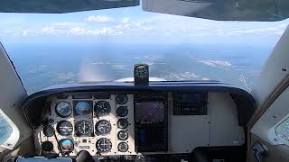 Norwood Massachusetts Gusty Landing in the Beech Bonanza [upl. by Alrzc]