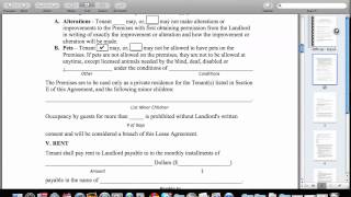 How To Fill Out A Residential Lease Agreement [upl. by Atilek]