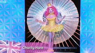 Charity Kases Campfire Couture Runway  Rupauls Drag Race UK Season 3 [upl. by Thia]