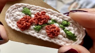 HEBILLAS DE FLORES PARA EL CABELLO A CROCHET [upl. by Isnam]