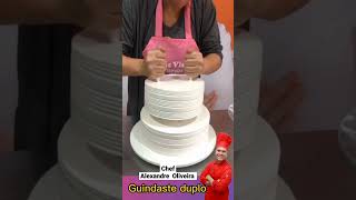 Guindaste caseiro duplo bolo de casamento 2 andares [upl. by Ahsenik]