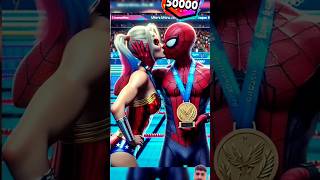 Spiderman kiss wonderwoman 🥰☠💯 Brawl star rank brawlstar marvel global spiderman [upl. by Christalle]