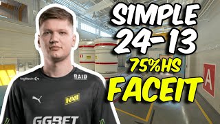 s1mple wYEKINDAR 2413 vs FACEIT Ranked Nuke Sep 30 2024  CS2 POV [upl. by Fanestil]